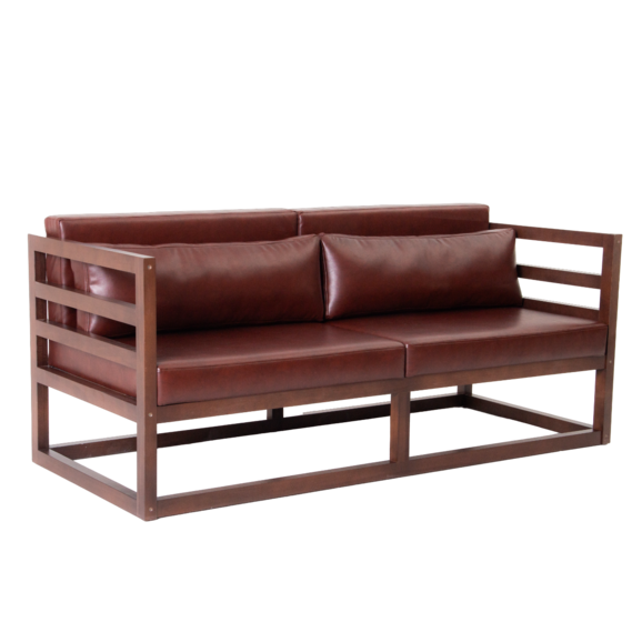 Диван лофт Магнус мини, экокожа Brown 1136409322 - фото 3043