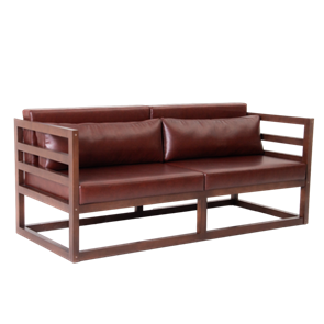 Диван лофт Магнус мини, экокожа Brown 1136409322