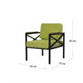 Мини - Кресло МК24, оливковый 1585806010