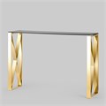 Консоль КРОСС 115*30 золото стекло smoke 1403810399