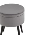 Пуф Клайс велюр серый 1784752978