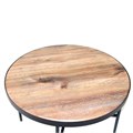 Кофейный столик круглый Финика M Дуб бомонт лофт 1922036038